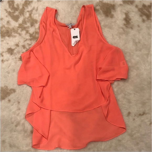 Naked Zebra Tops - NWT: Naked Zebra: High Low, sleeveless Tank Sz: L